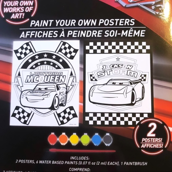 Disney Toys Disney Pixar Cars Paint Your Own Posters Poshmark